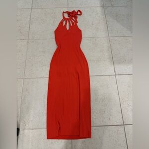 Tight Half Backless Long Dress